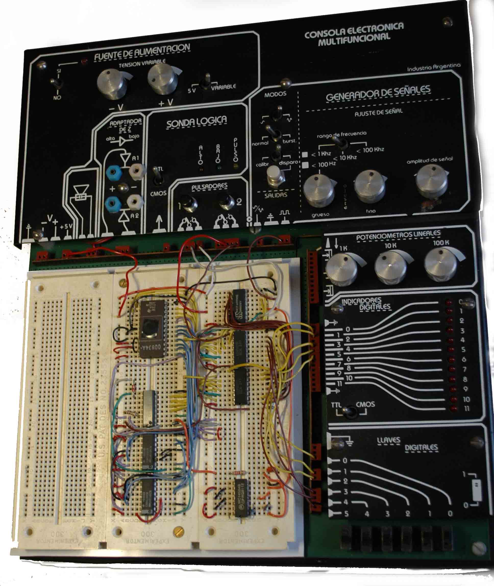 Tambin se fabrican otras consolas para el estudio de circuitos electrnicos